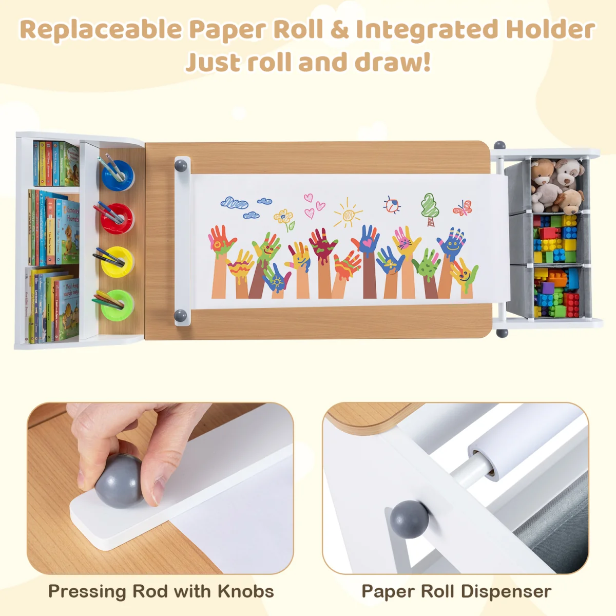 Kids Art Table and Chair - Grey – image 7