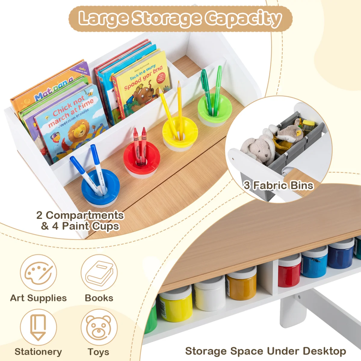 Kids Art Table and Chair - Grey – image 8