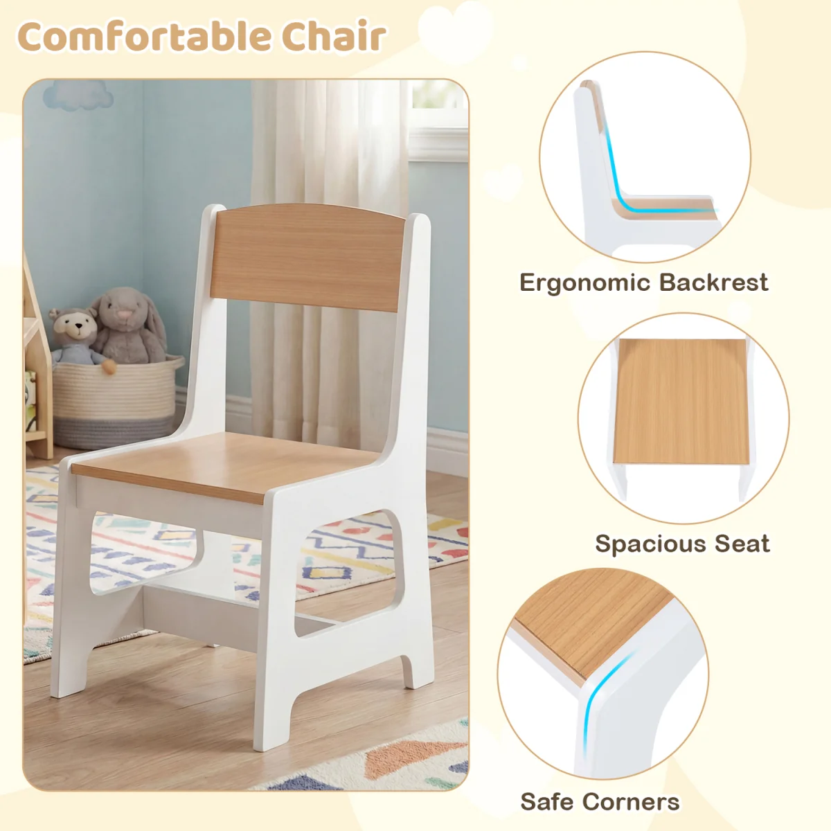 Kids Art Table and Chair - Grey – image 9