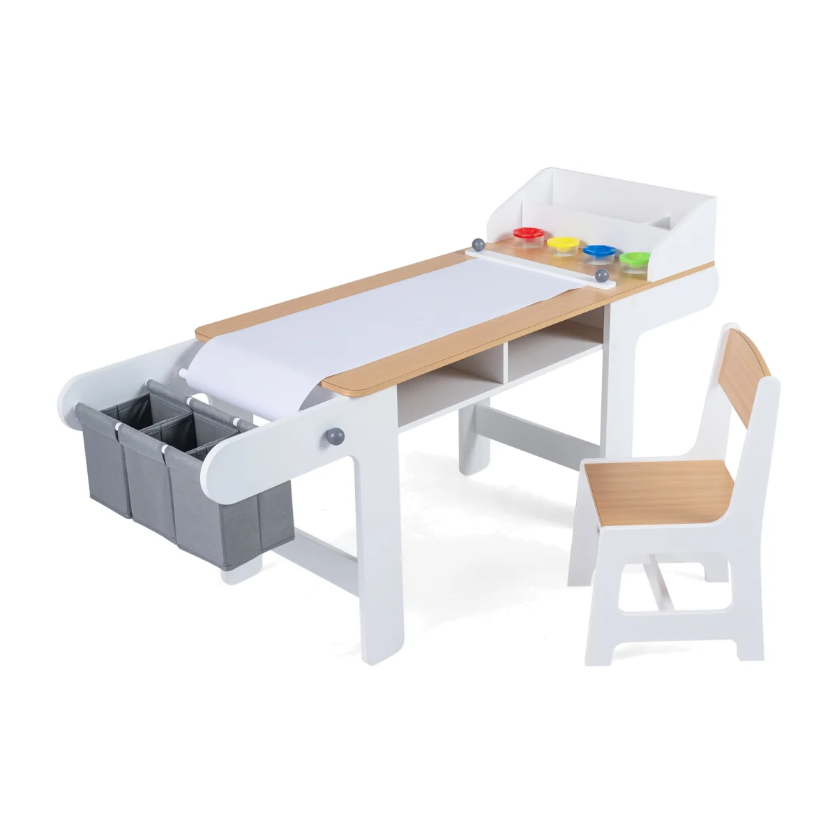 Kids Art Table and Chair - Grey – image 1