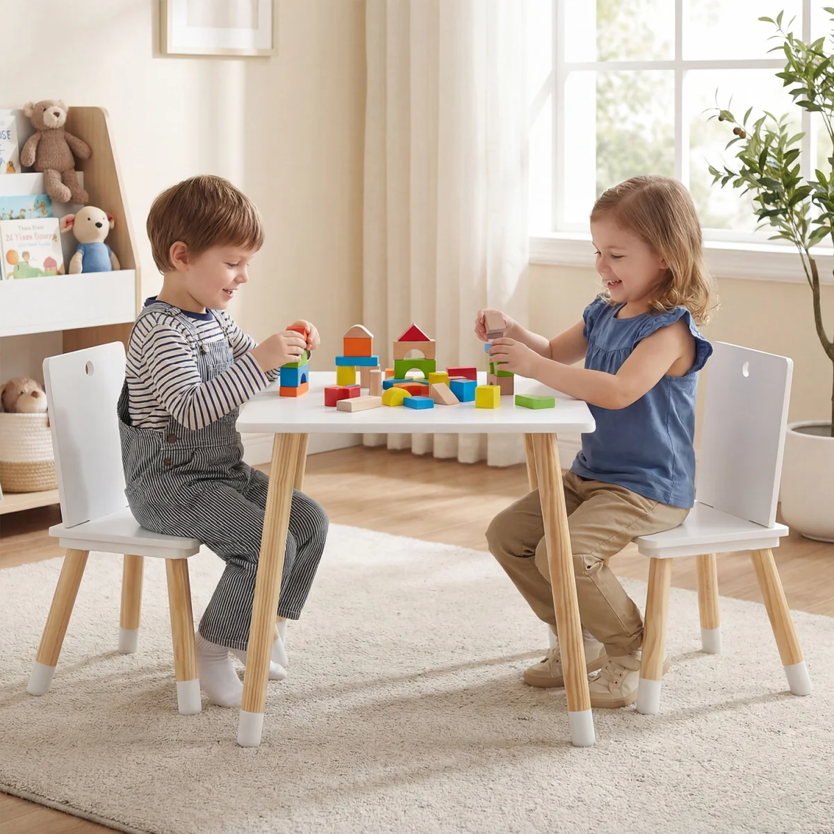 Children Activity Table Set - White – image 4