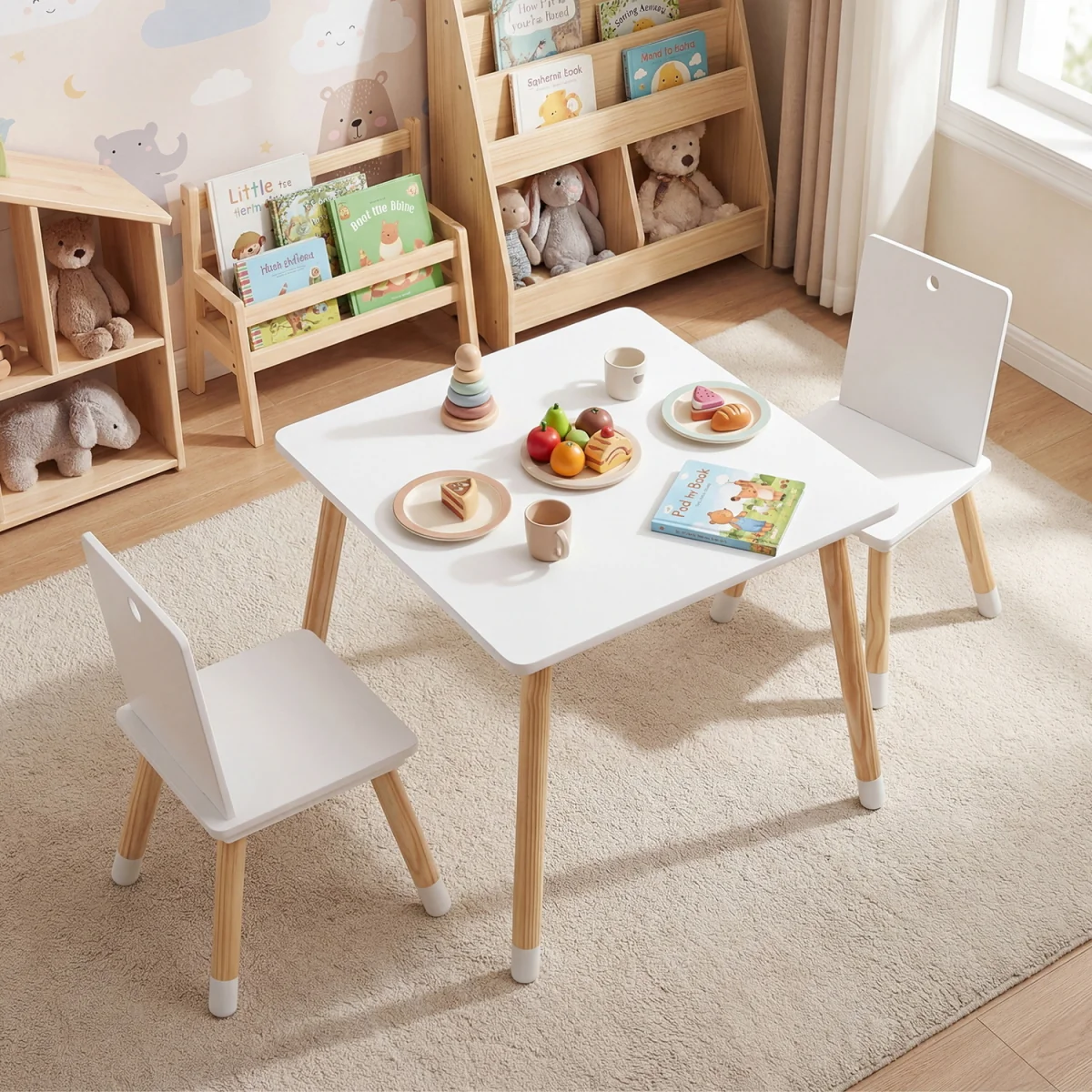 Children Activity Table Set - White – image 5