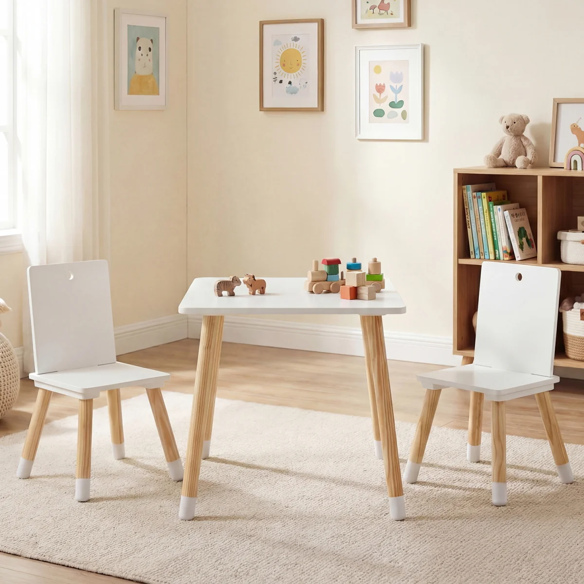 Children Activity Table Set - White – image 10