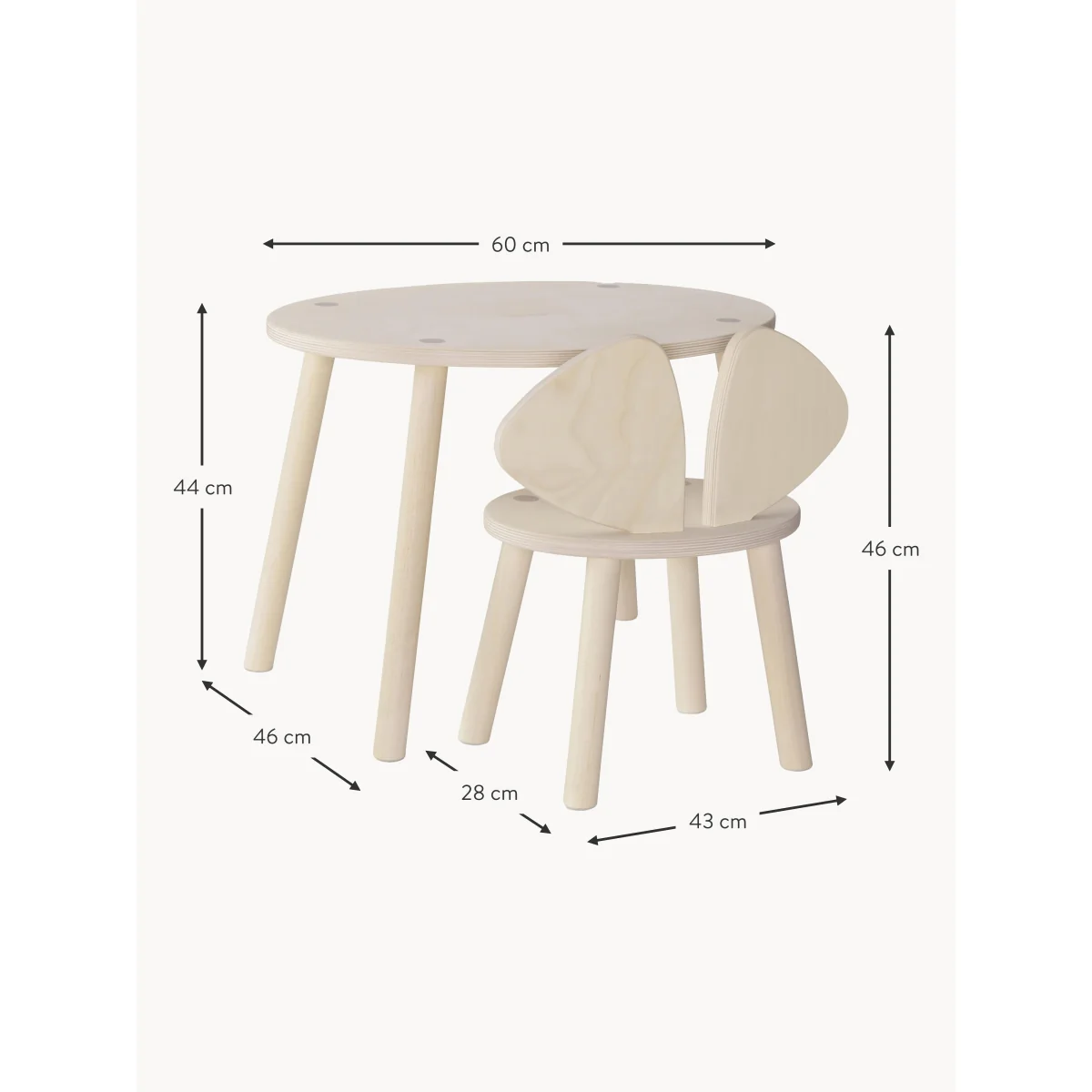 Kids Table Mouse with Kids Chair – image 5