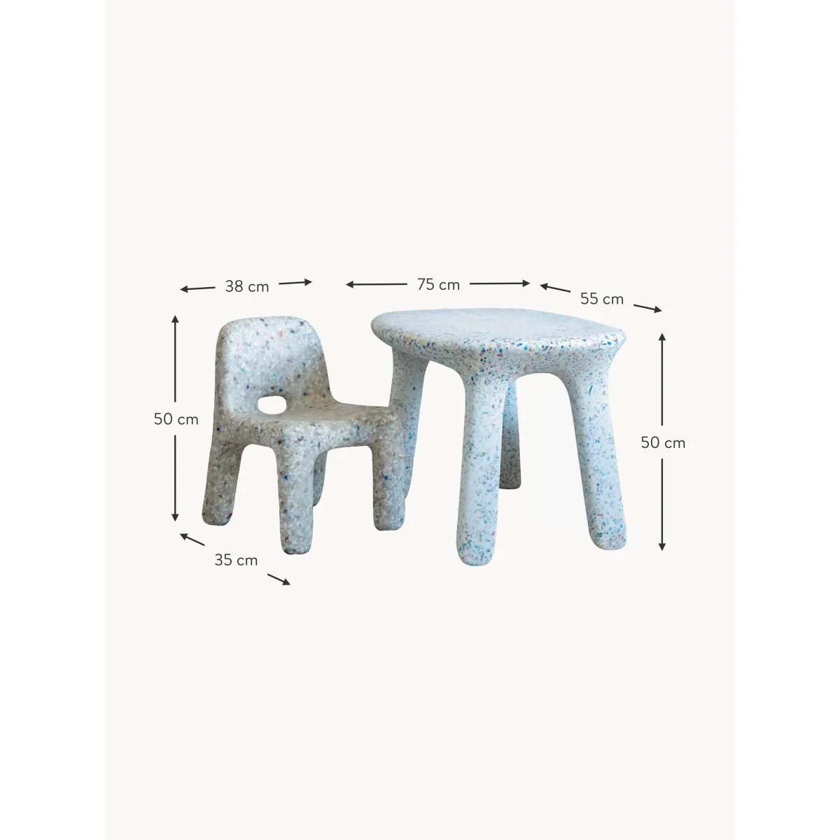 Kids Table All Bright with Chairs, Set of 3 – image 8