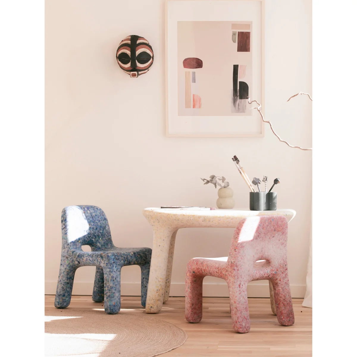 Kids Furniture Set Rainbow, Set of 3 – image 3