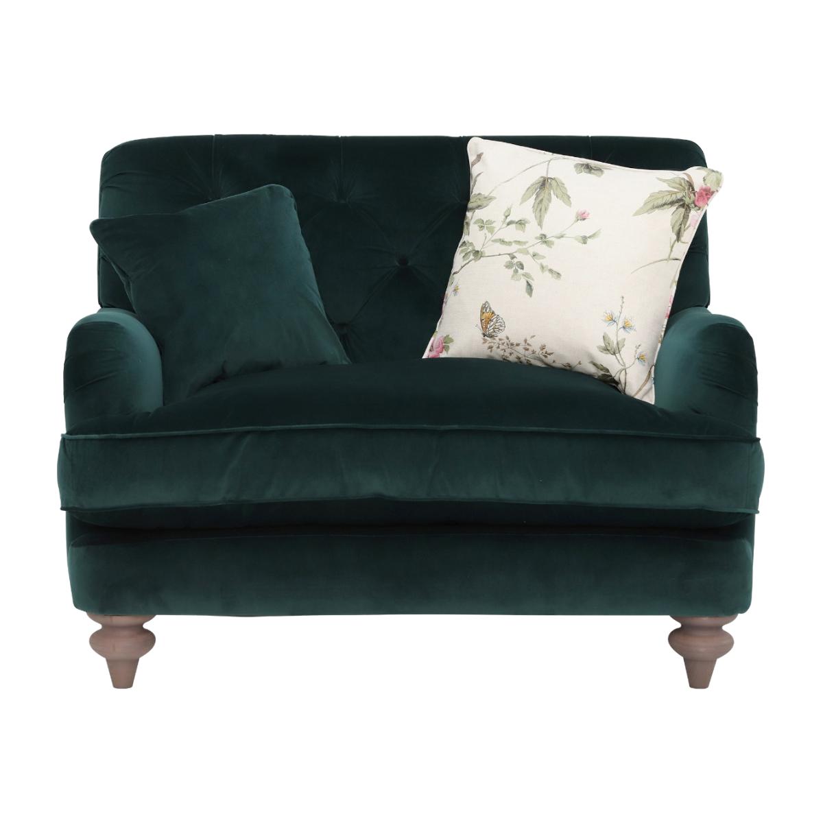 Windermere Loveseat Sofa, Green Fabric | Barker & Stonehouse – image 1