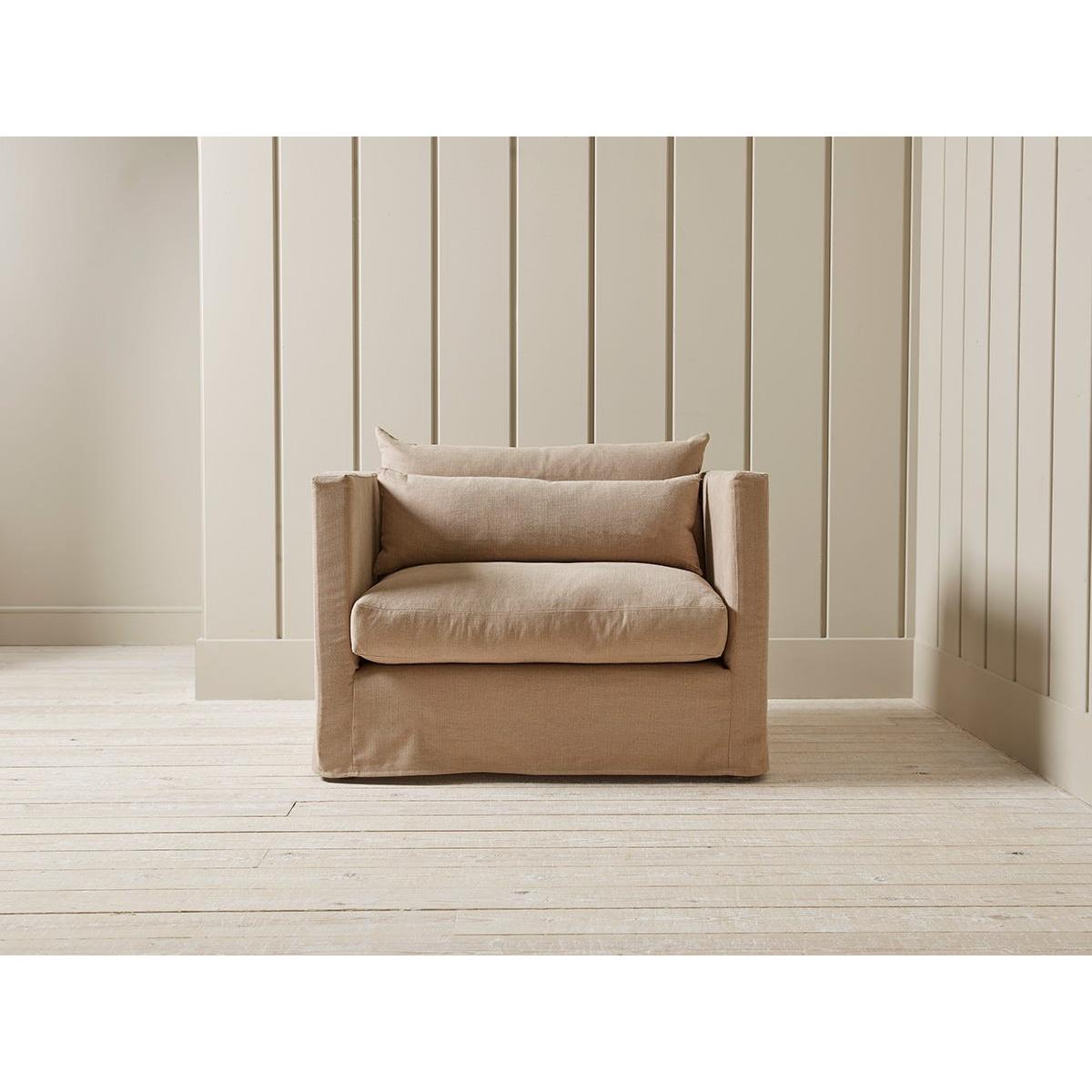 Colmar Love Seat – Vintage Grey Herringbone – image 3