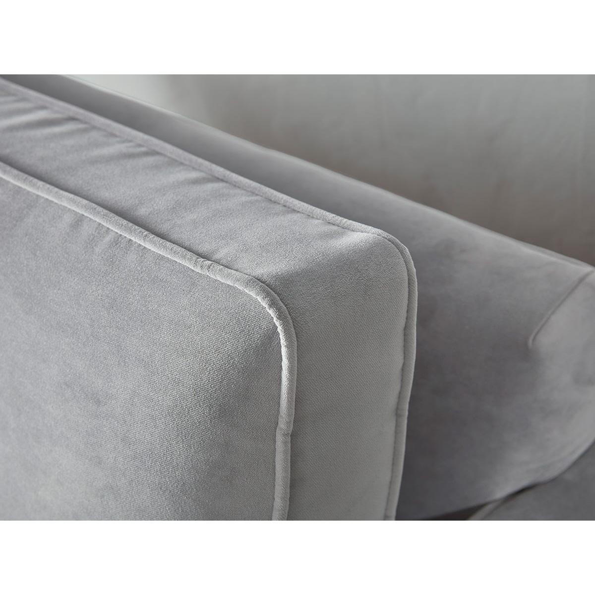 Toulon Loveseat – Vintage Taupe Cotton Stripe – image 3