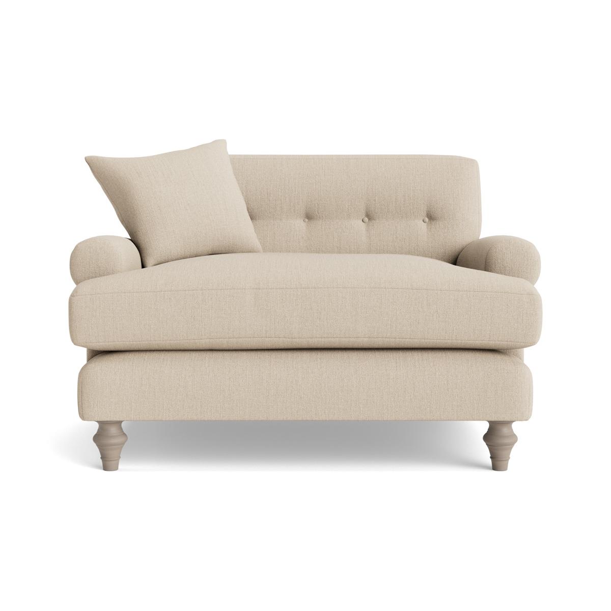 Visby Loveseat – Ochre Cotton Linen – image 10