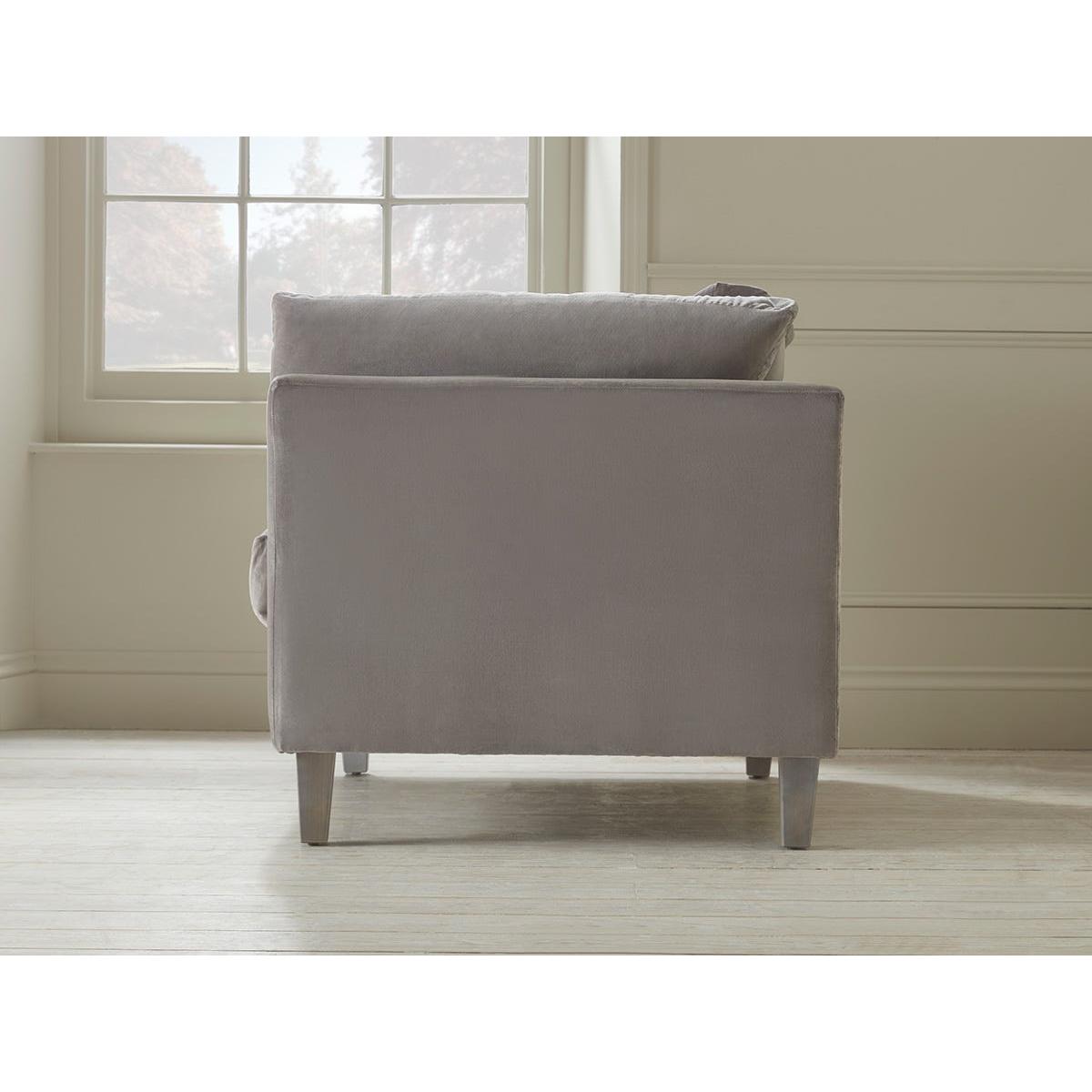 Dinan Loveseat – Barley Cotton Stripe – image 7