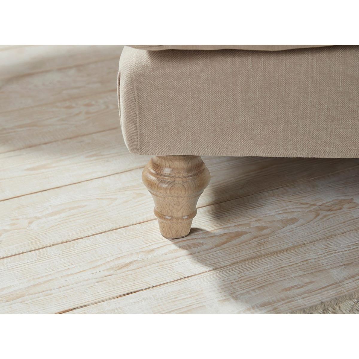 Reine Loveseat – Eucalyptus Wide Cotton Stripe – image 3