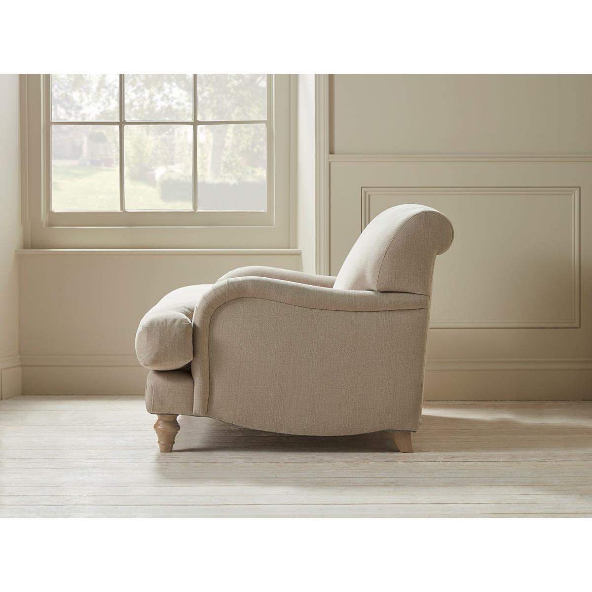 Reine Loveseat – Eucalyptus Wide Cotton Stripe – image 8
