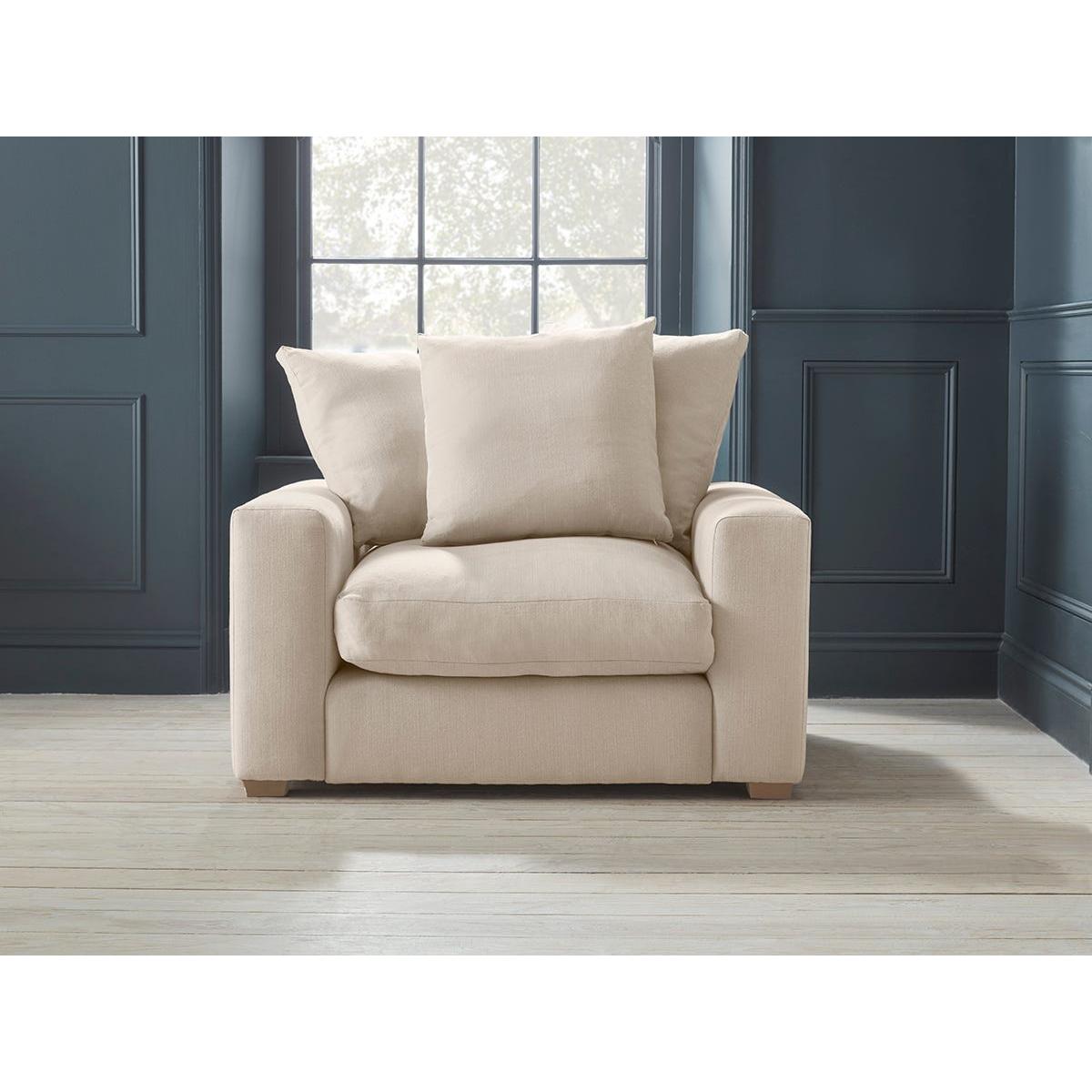 Lyon Loveseat – Nordic Blue Cotton Velvet – image 7