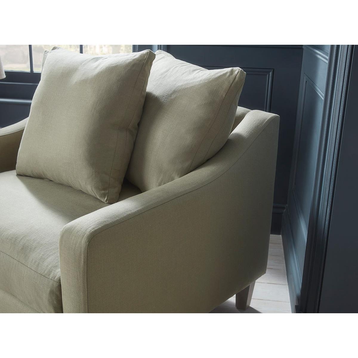 Floro Loveseat – Smoke Cotton Linen – image 4