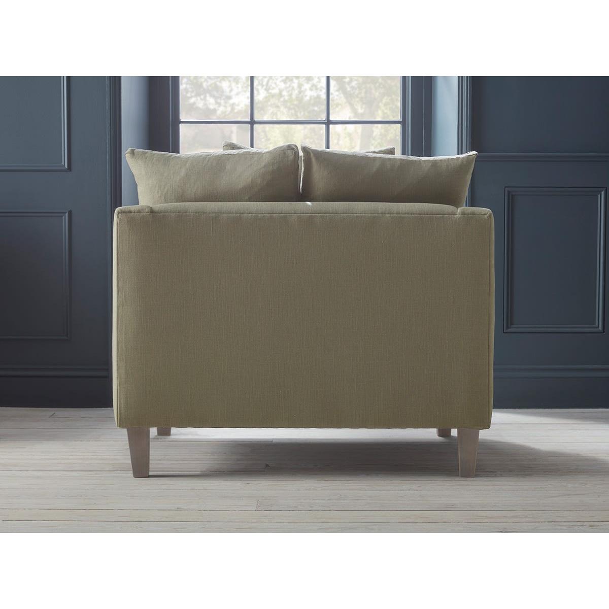 Floro Loveseat – Smoke Cotton Linen – image 8