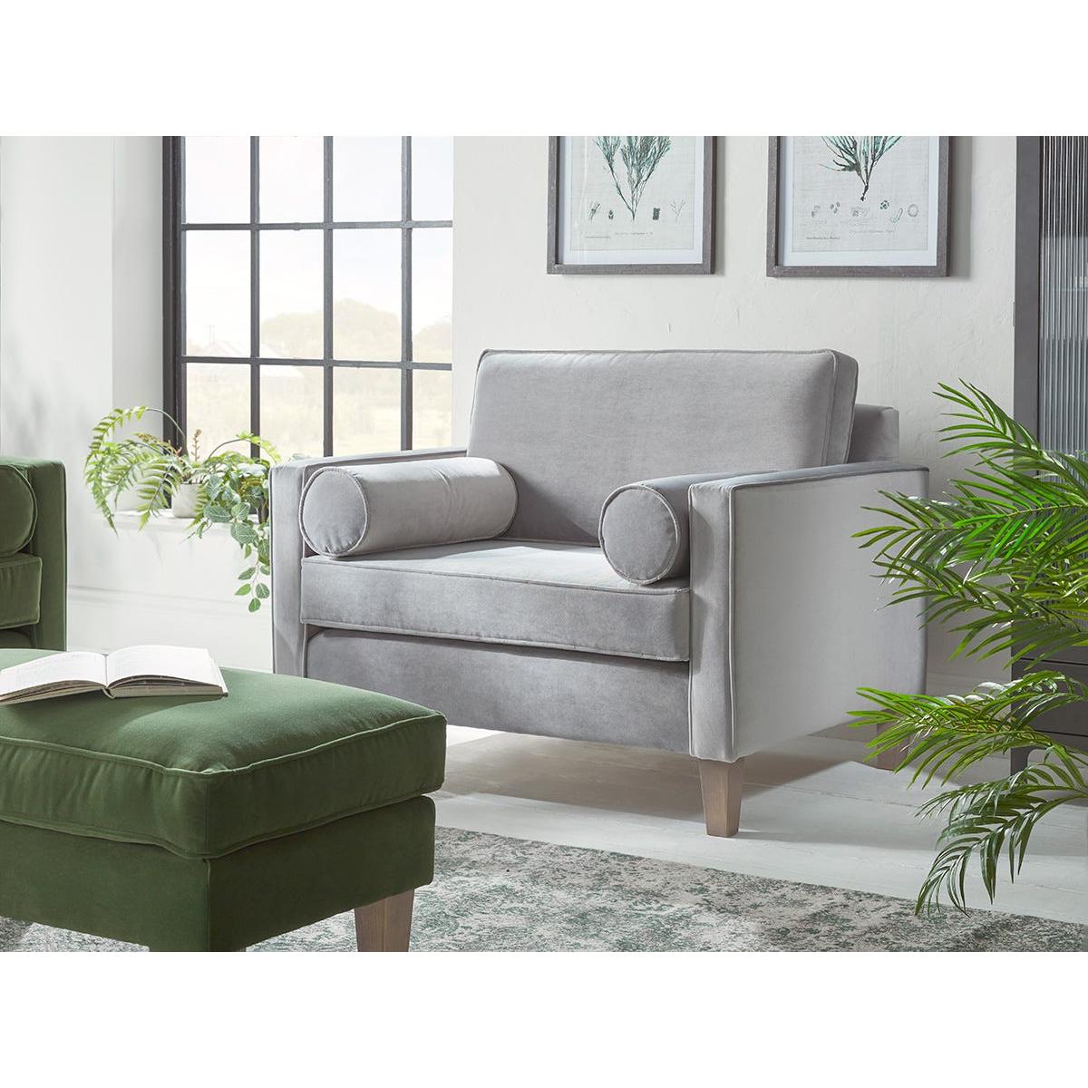 Toulon Loveseat – Steel Cotton Linen – image 2