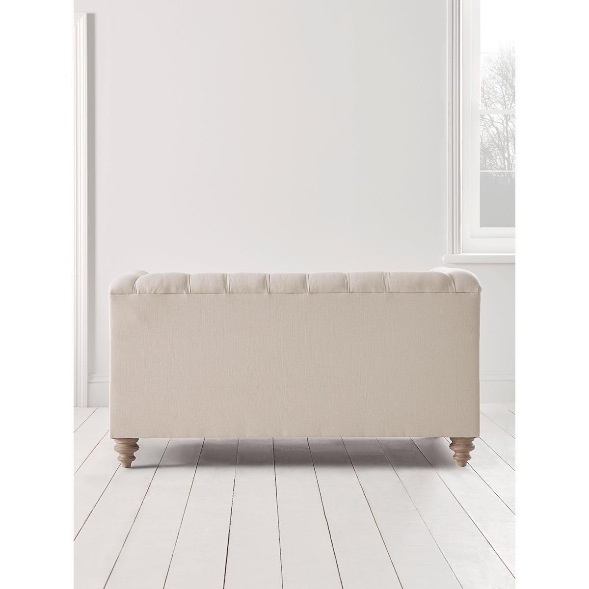 Dora Buttoned Loveseat - Flint Linen Cotton Blend – image 6