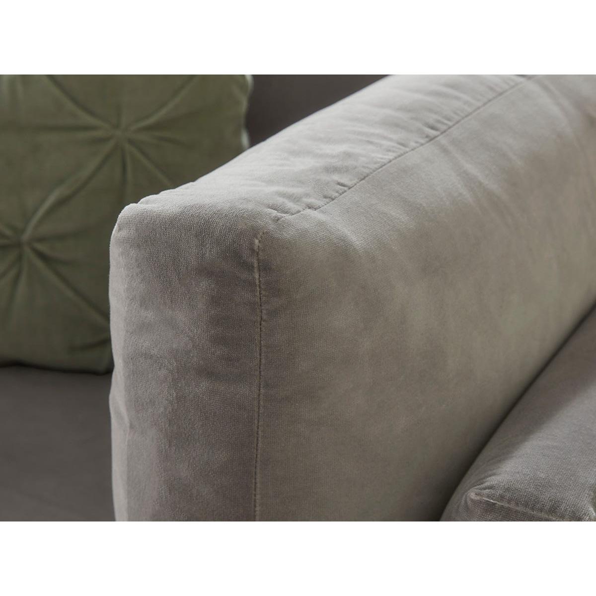 Dinan Loveseat – Ocean Opulent Cotton Velvet – image 3