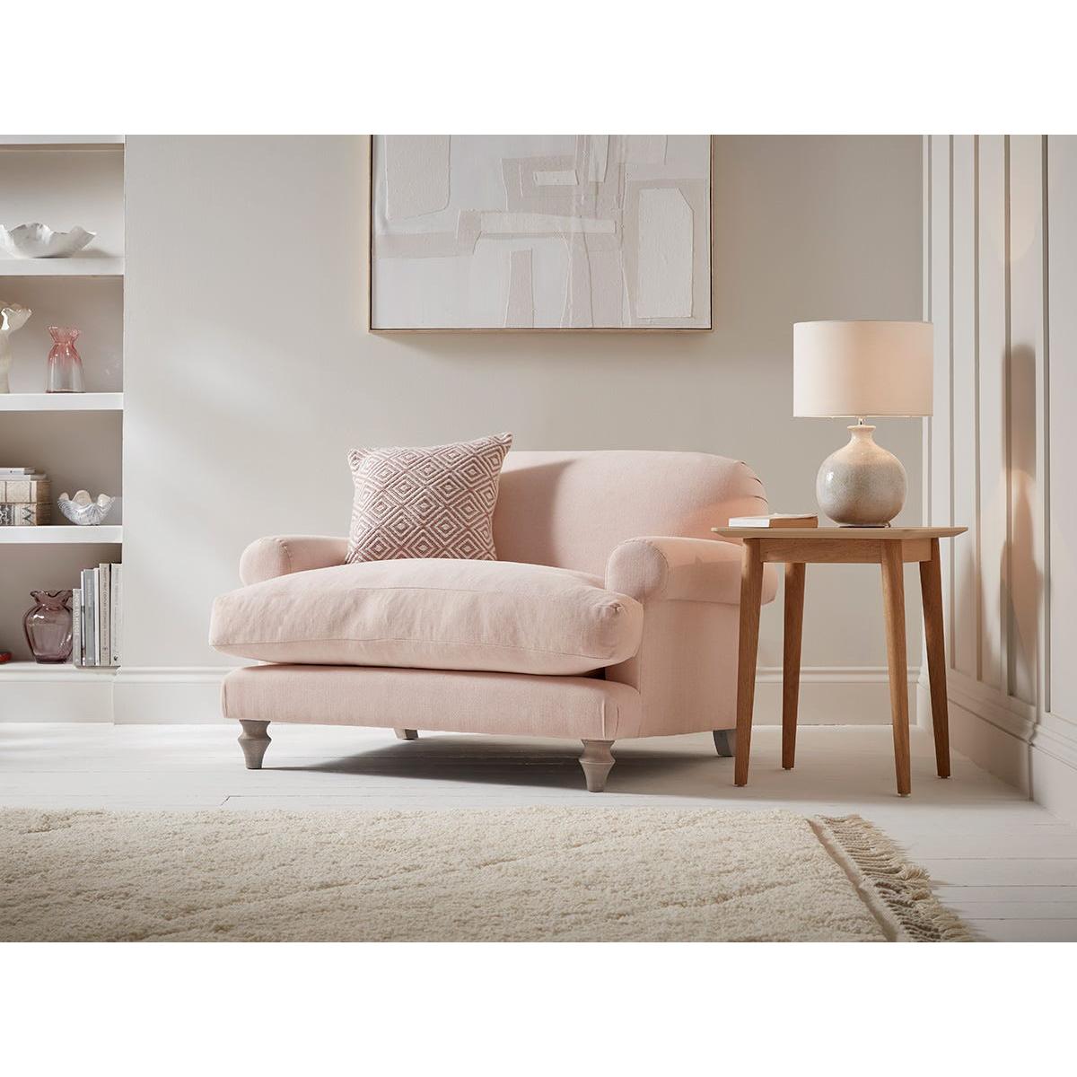 Kiruna Love Seat – Fog Opulent Cotton Velvet – image 2