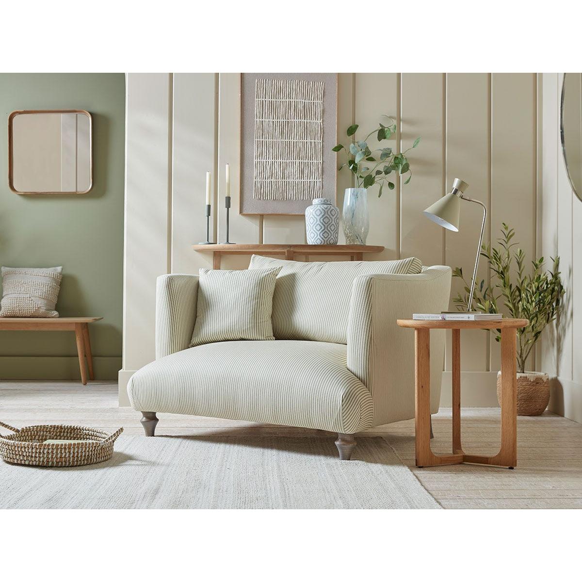 Geneve Love Seat – Carbon Opulent Cotton Velvet – image 2