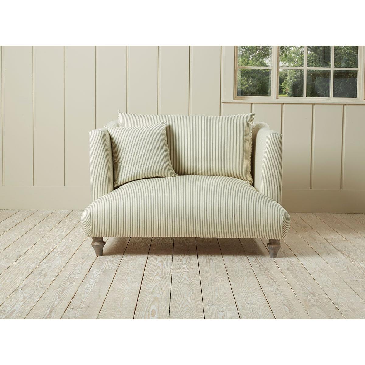 Geneve Love Seat – Carbon Opulent Cotton Velvet – image 8