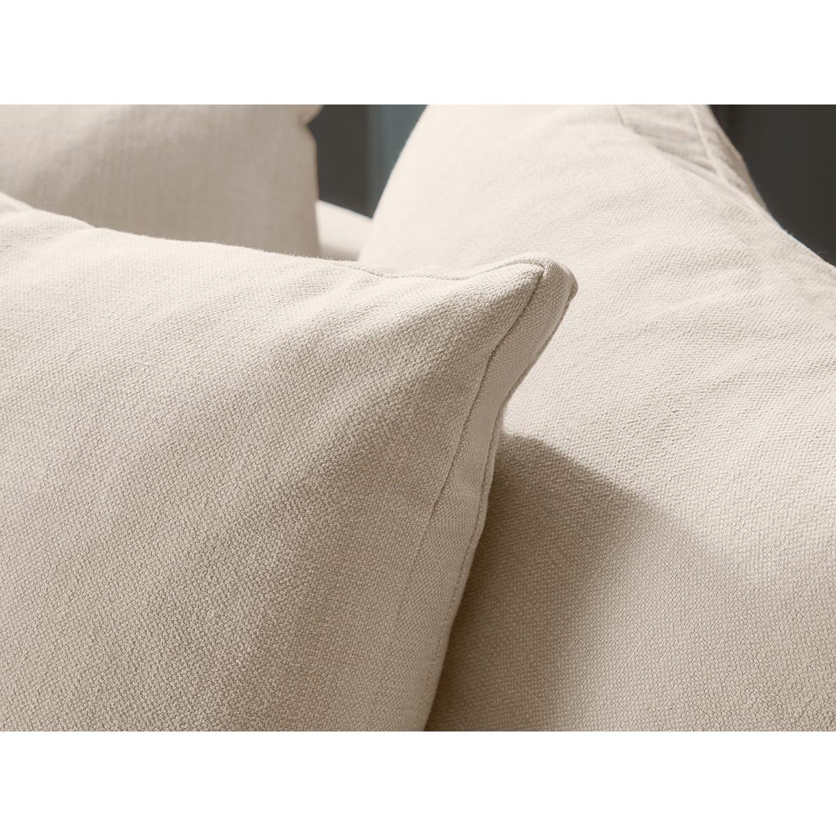 Lyon Loveseat – Vintage Taupe Cotton Stripe – image 4