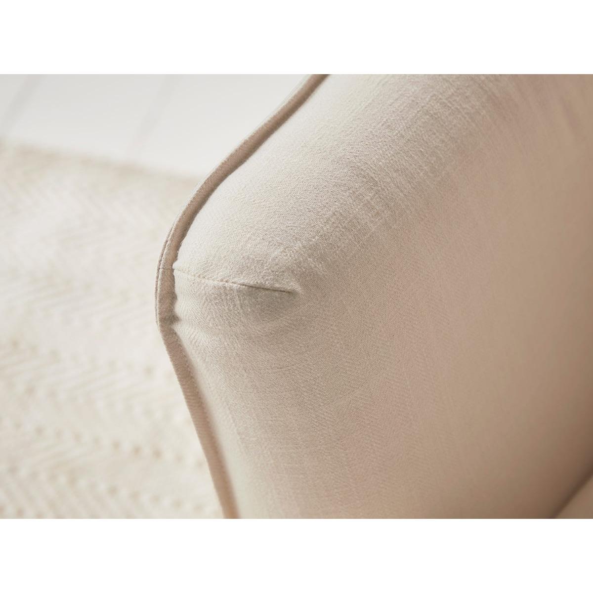 Umea Love Seat – Peony Wide Cotton Stripe – image 3