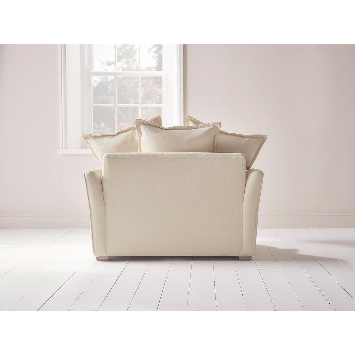 Umea Love Seat – Peony Wide Cotton Stripe – image 9