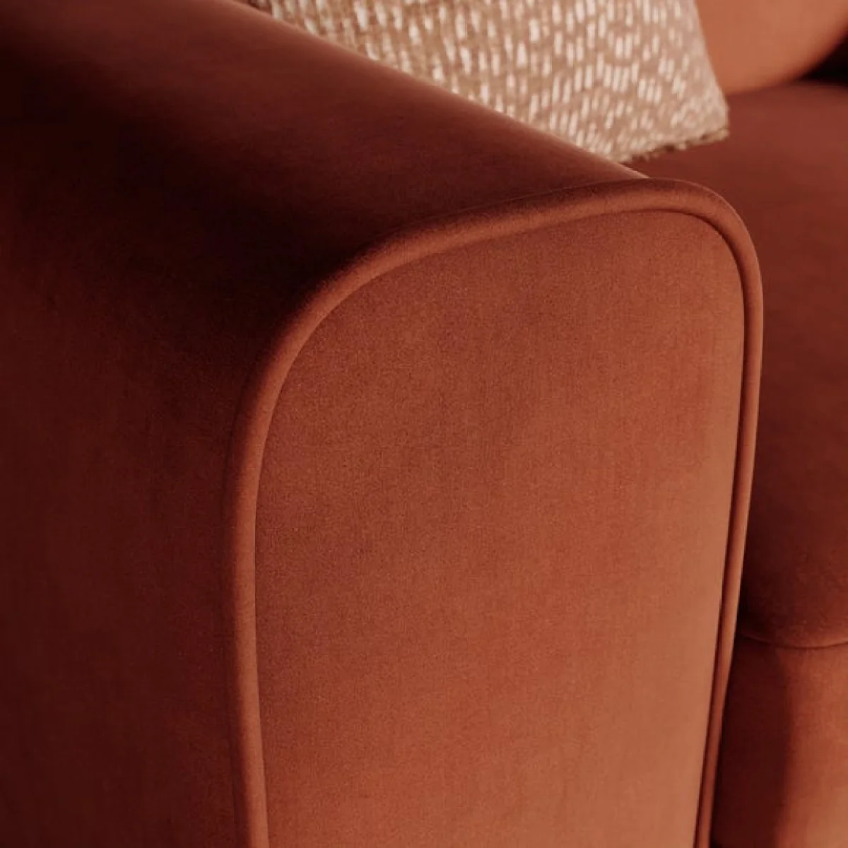 Abel Matte Velvet Snuggle Chair – image 4