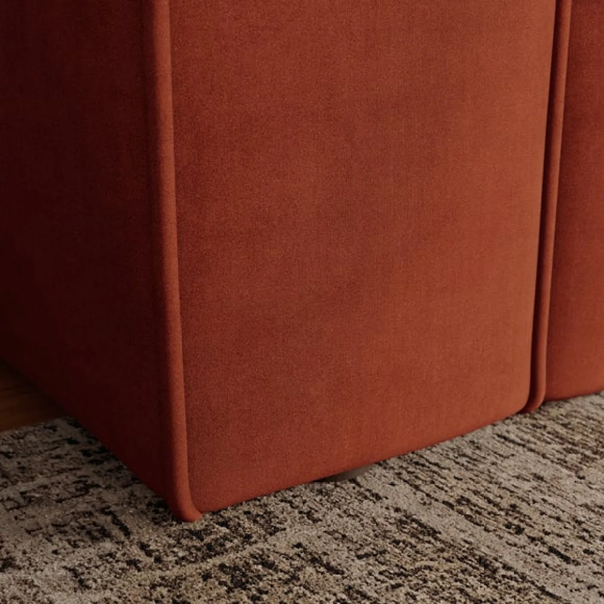 Abel Matte Velvet Snuggle Chair – image 5