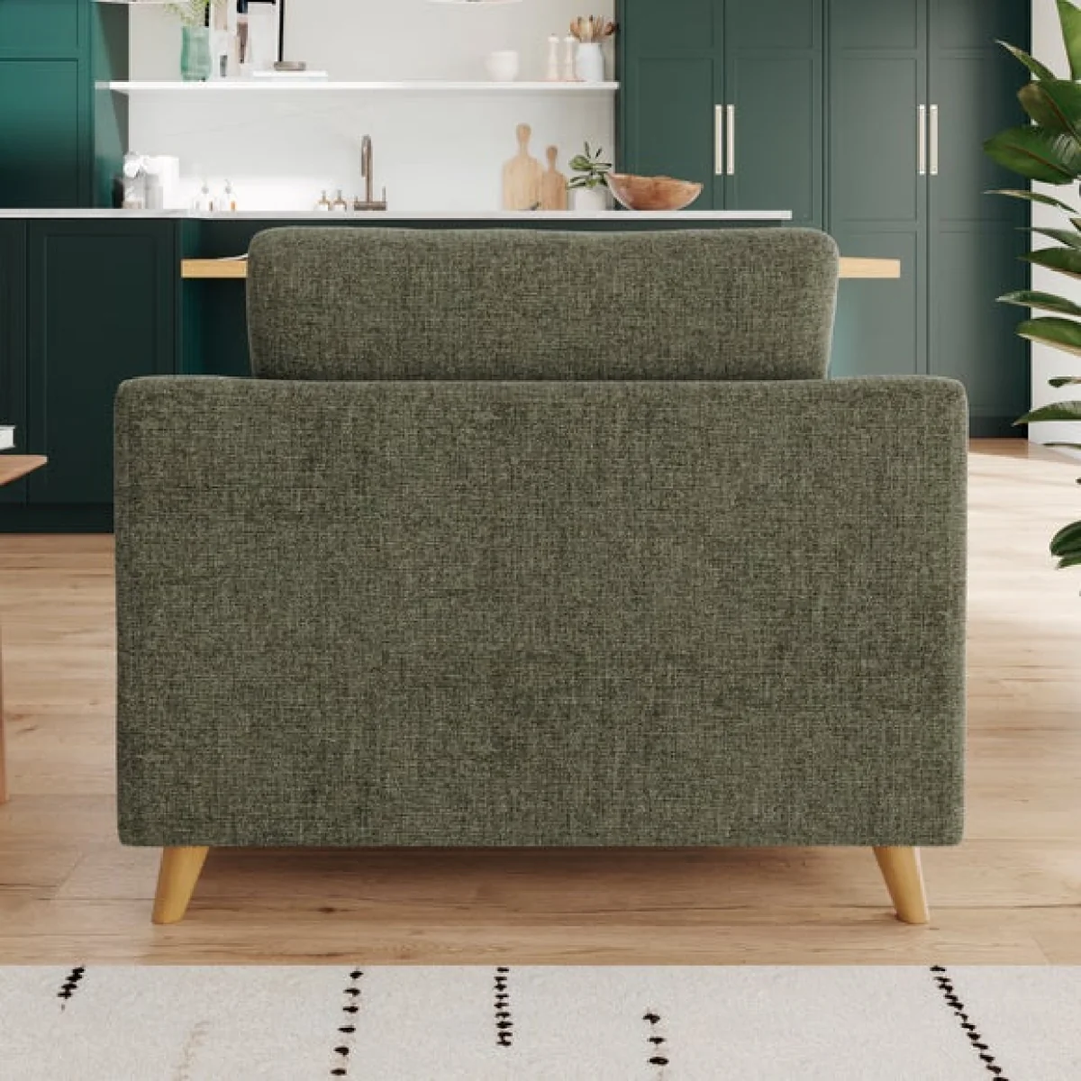 Baxter II Soft Texture Chenille Snuggle Chair – image 2