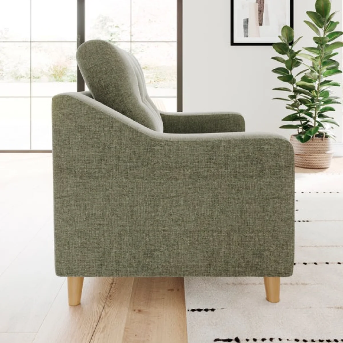 Baxter II Soft Texture Chenille Snuggle Chair – image 3