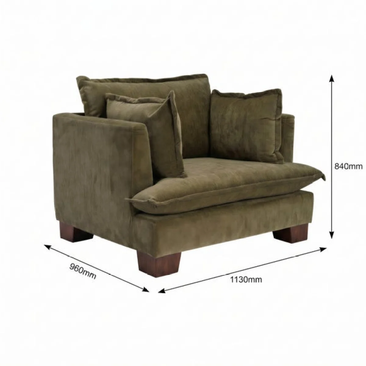 Suffolk Chenille Snuggle Chair – image 5