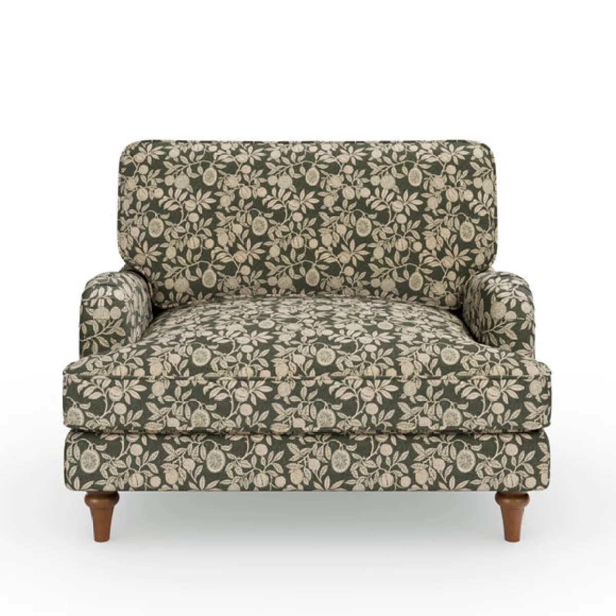 Beatrice II Vintage Pod Print Snuggle Chair – image 7