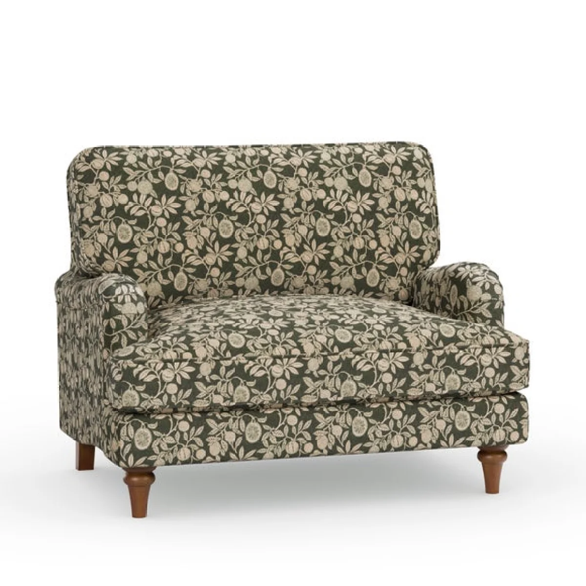Beatrice II Vintage Pod Print Snuggle Chair – image 8