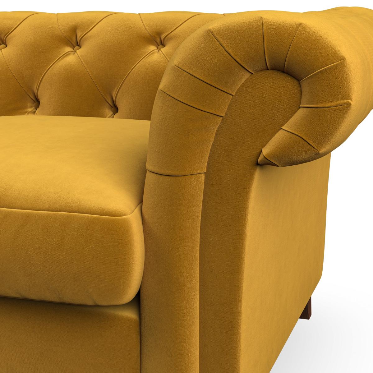 Pimlico Snuggle Chair House Velvet Amber Gold – image 2