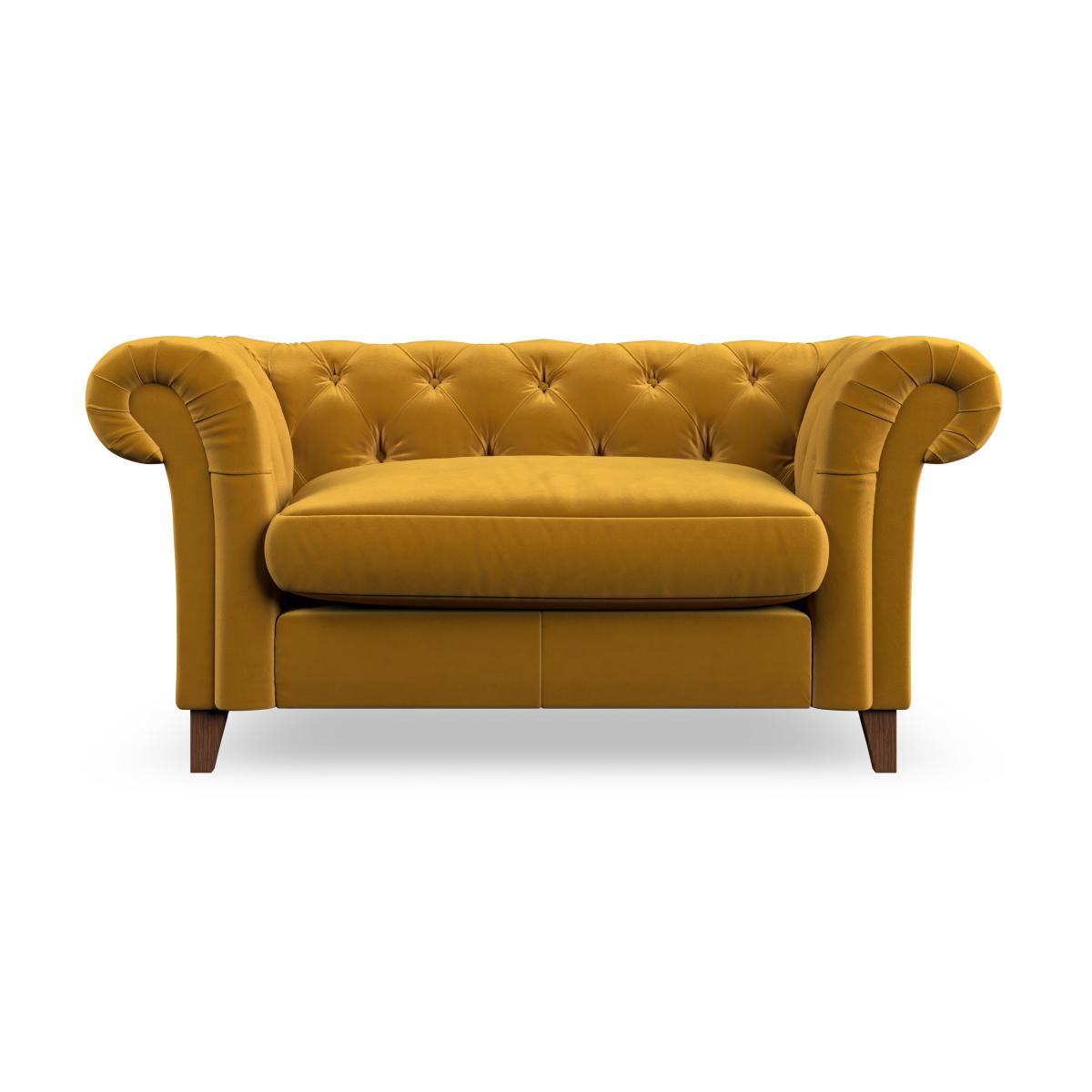 Pimlico Snuggle Chair House Velvet Amber Gold – image 4