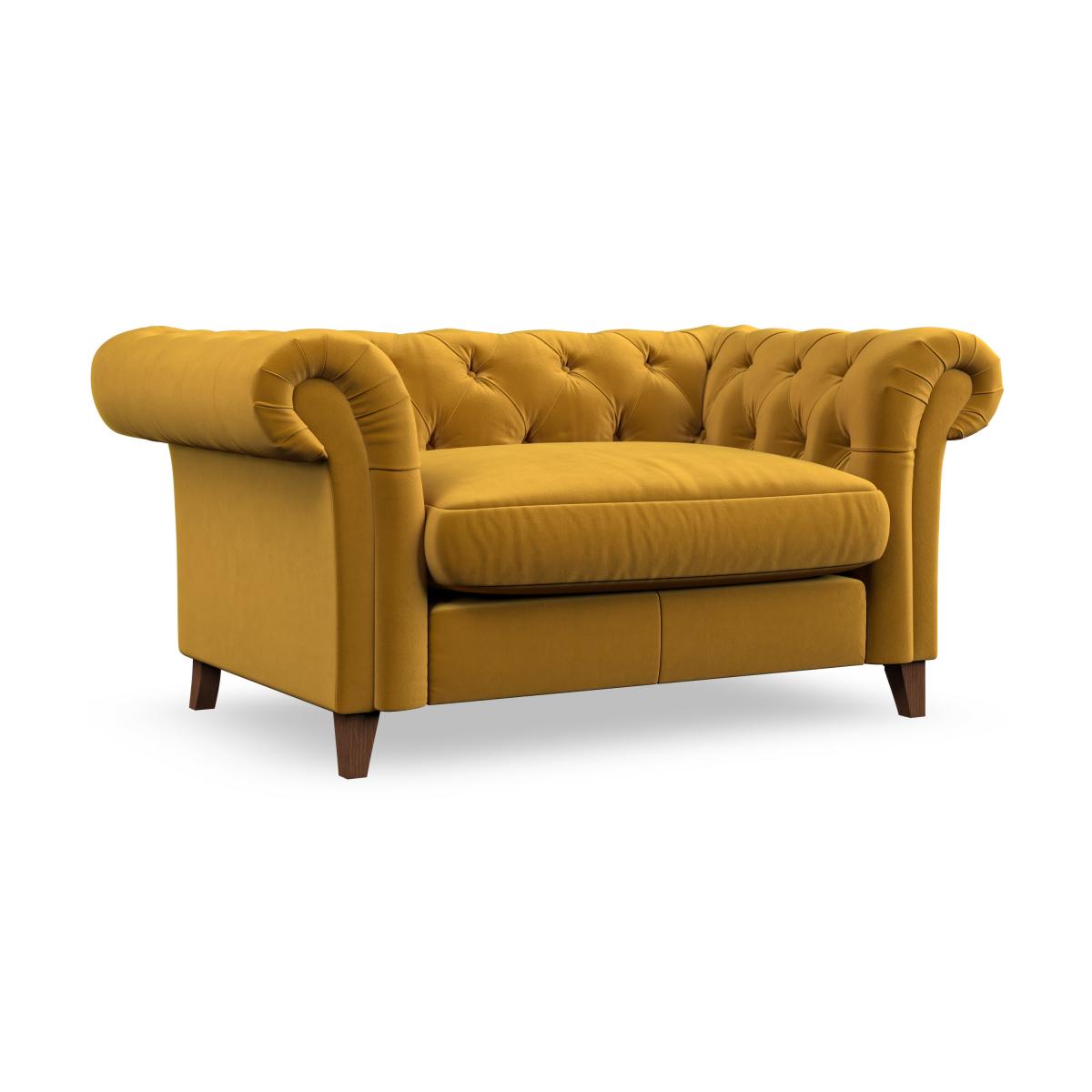 Pimlico Snuggle Chair House Velvet Amber Gold – image 5