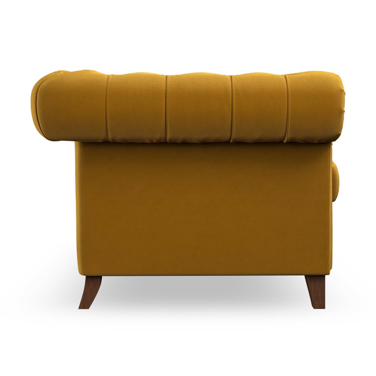 Pimlico Snuggle Chair House Velvet Amber Gold – image 6