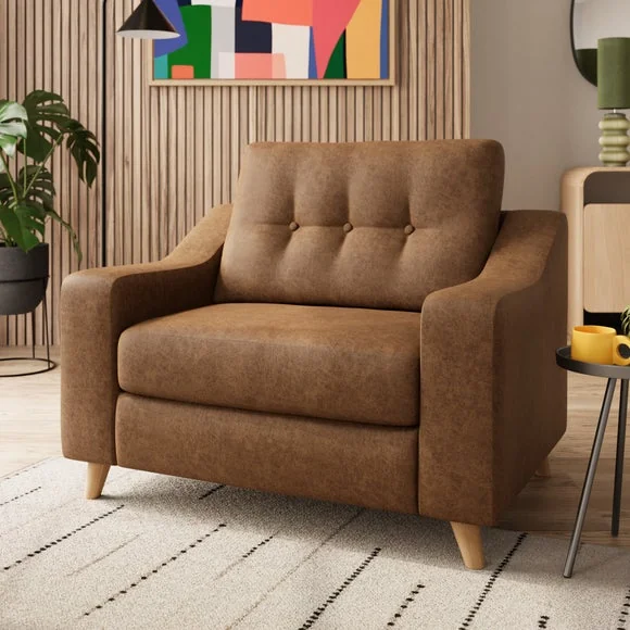 Baxter II Arizona Faux Leather Snuggle Chair – image 1