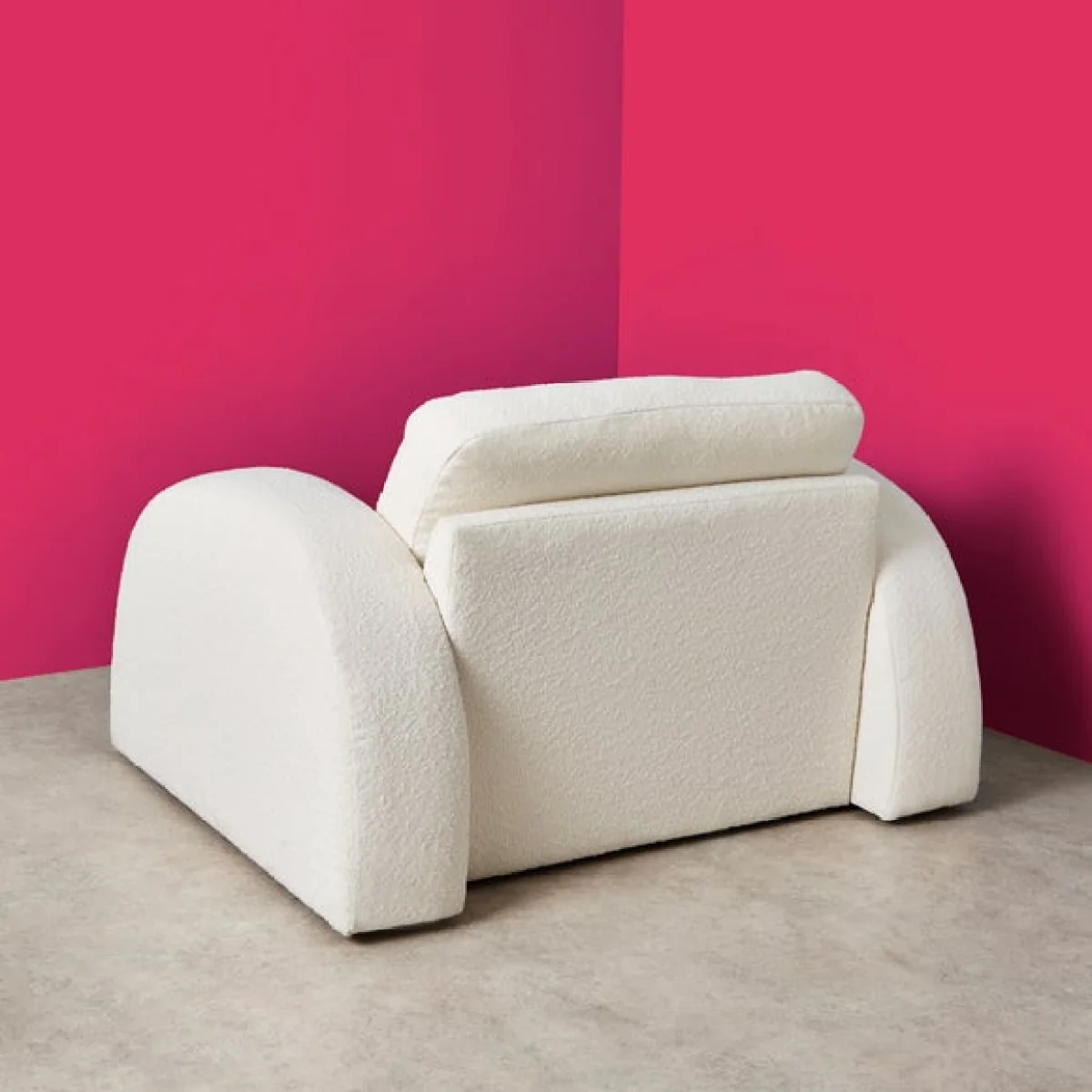 Yinka IIori Half Moon Boucle Snuggle Chair – image 2
