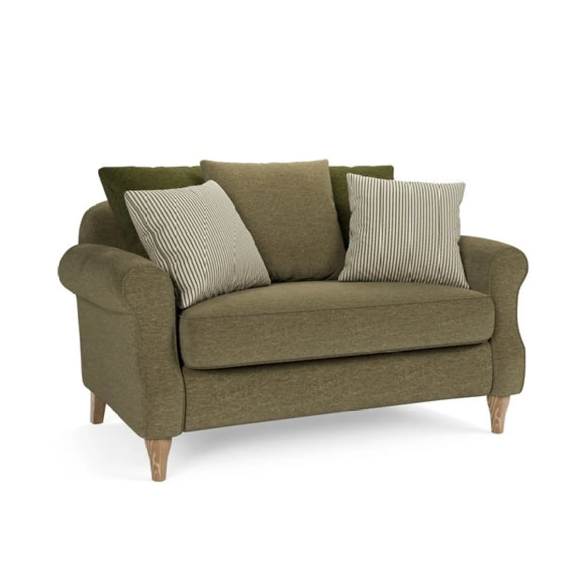 Millie Herb Green Chenille Combo Scatter Back Love Seat – image 7