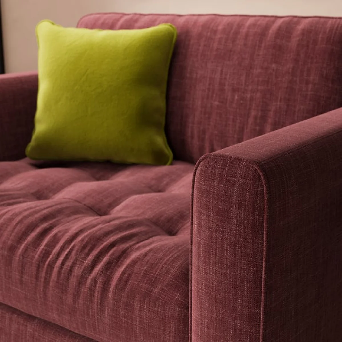 Zoe II Faux Linen Snuggle Chair – image 3