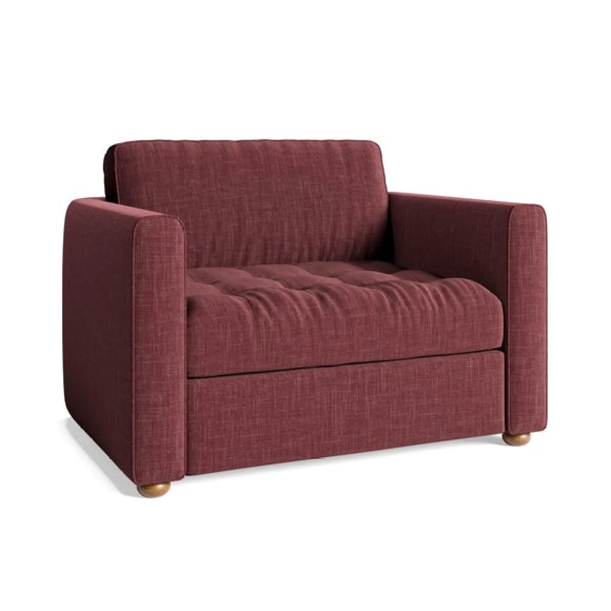 Zoe II Faux Linen Snuggle Chair – image 8