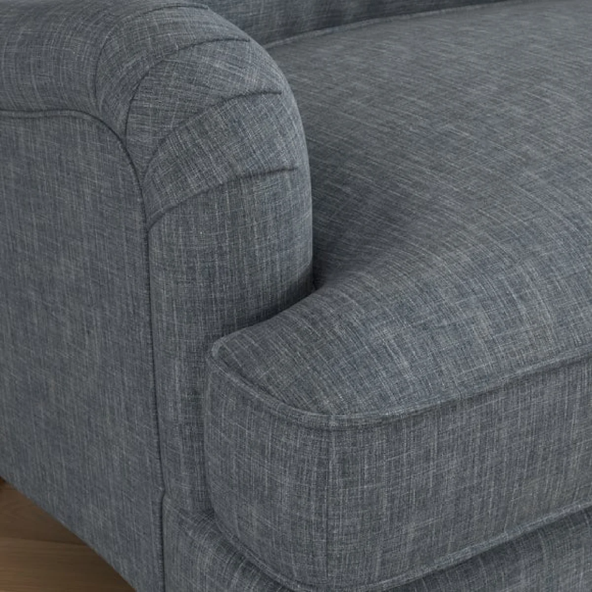 Beatrice II Faux Linen Snuggle Chair – image 3