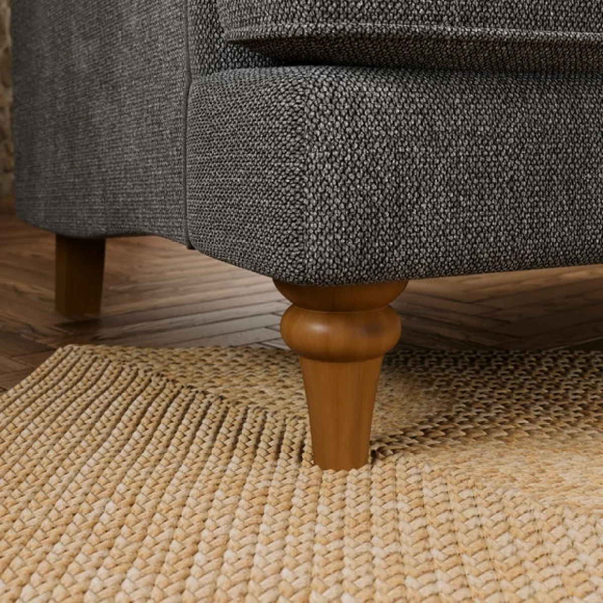 Beatrice II Soft Tonal Chenille Snuggle Chair – image 5