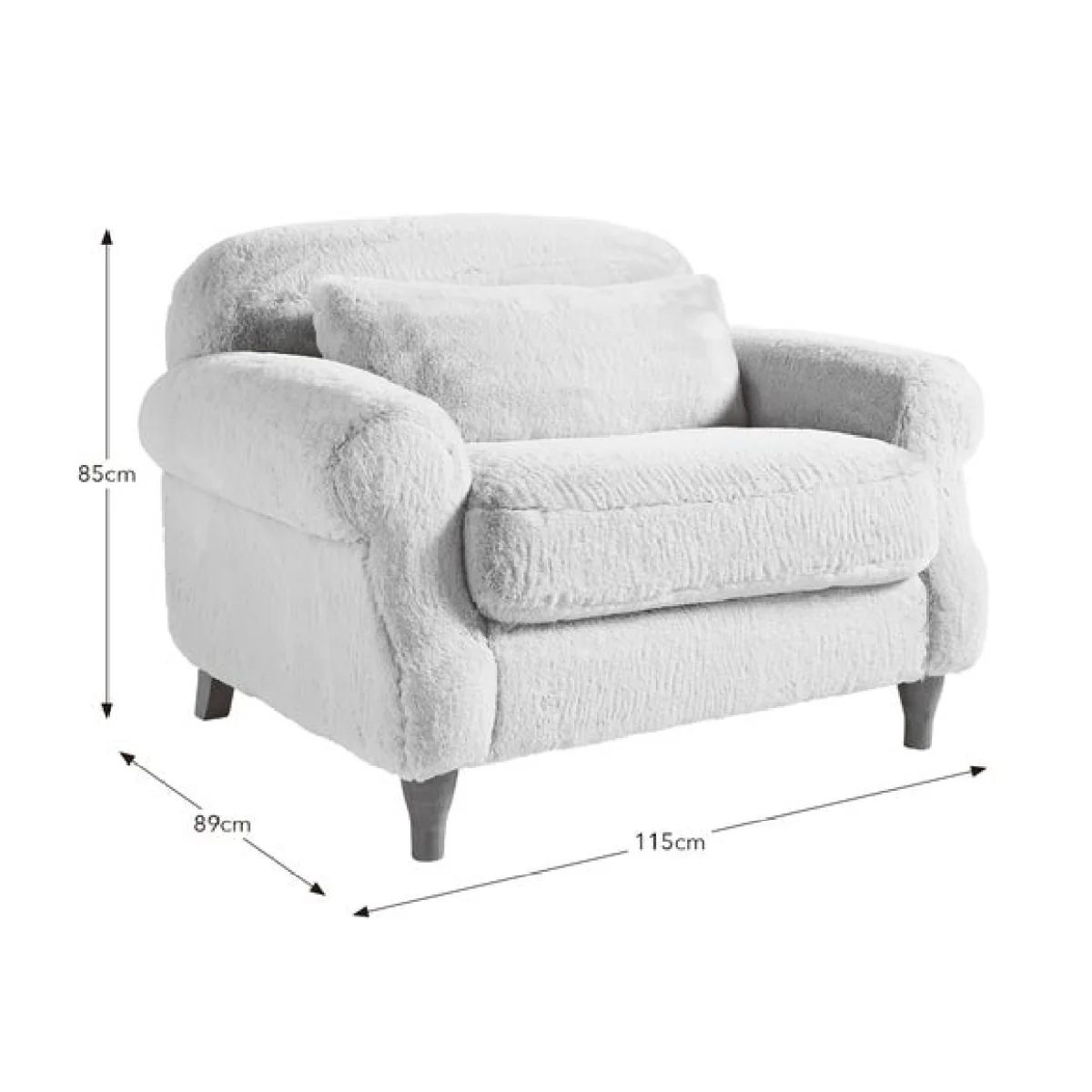 Millie Faux Fur Snuggle Chair – image 8