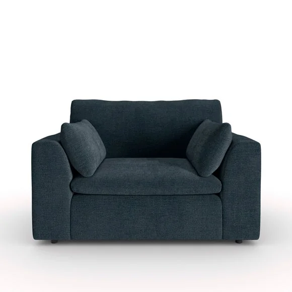 Aspen Textured Faux Linen Snuggle Chair – image 7