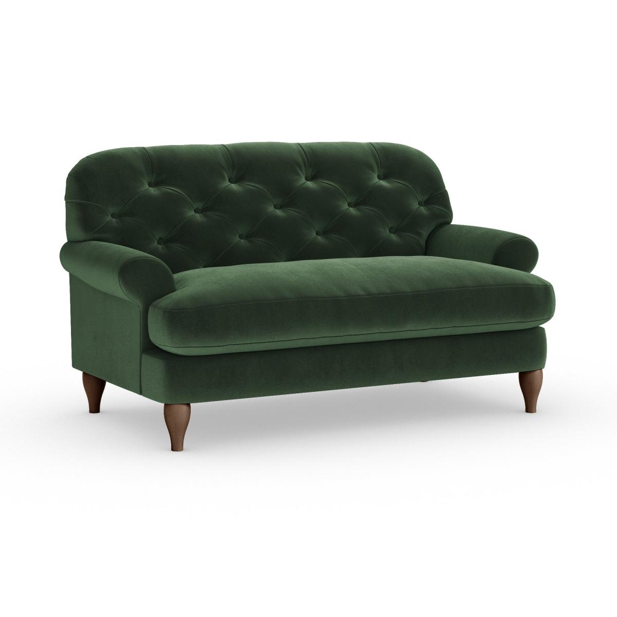 Canterbury Snuggle Chair Cosy Velvet Bottle Green – image 2